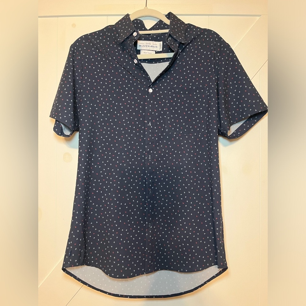 Mizzen+Main casual short sleeve button down